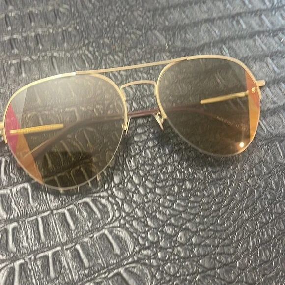 BOTTEGA VENETA #BV0247S Sunglasses Brown Lenses & Gold Aviator Frame BOTTEGA VENETA #BV0247S Sunglasses Brown Lenses & Gold  main image 2